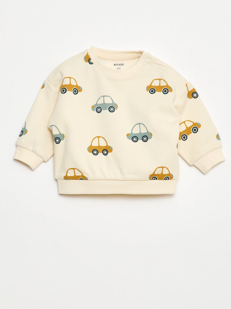 Conjunto de jogging sudadera + pantalón - 2 piezas Blanco - Kiabi