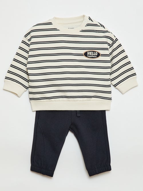 Conjunto de jogging sudadera + pantalón - 2 piezas - Kiabi
