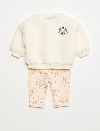 Conjunto de jogging sudadera + pantalón 'Marie' 'Los Aristogatos' - 2 piezas