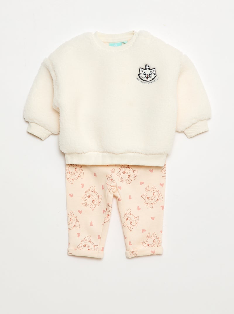 Conjunto de jogging sudadera + pantalón 'Marie' 'Los Aristogatos' - 2 piezas Rosa - Kiabi
