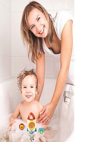 conjunto de juguetes de baño cohete espacial
