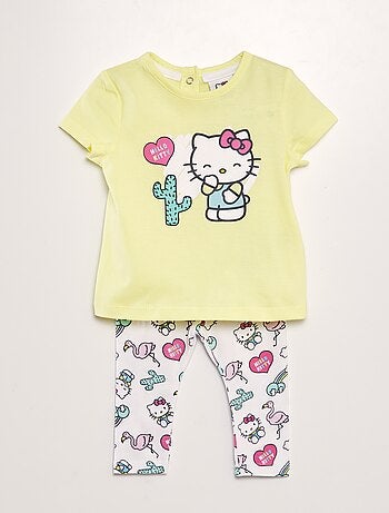 Conjunto de legging + camiseta 'Hello Kitty'- 2 piezas