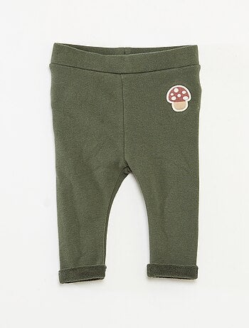 Conjunto de leggings de punto con dibujo animado + calcetines all-over de algodón