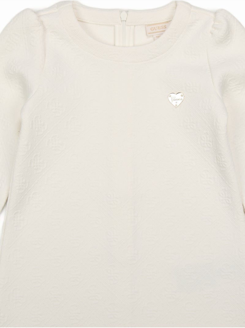 Conjunto de manga larga - guess kids Crema - Kiabi