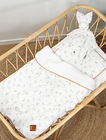 Conjunto de manta y cojín para cuna o moisés melody | SEVIRA KIDS