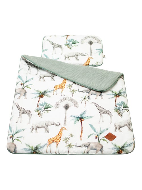 Conjunto de manta y cojín para cuna o moisés safari | SEVIRA KIDS - Kiabi