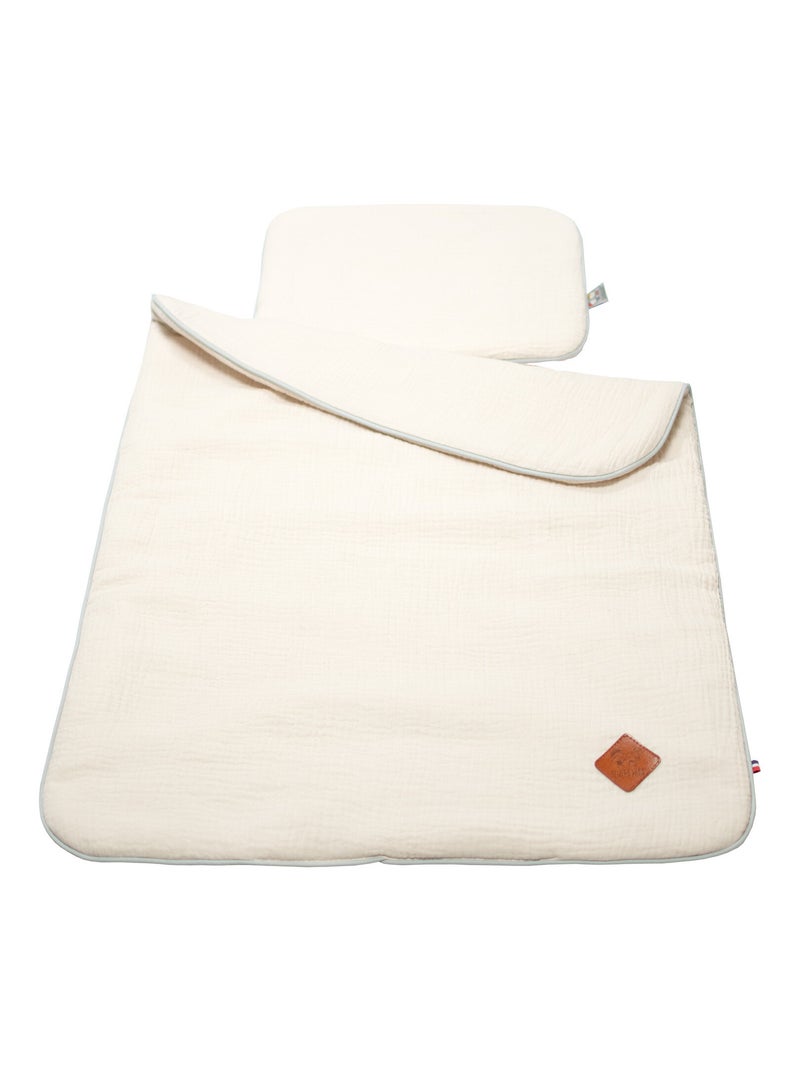 Conjunto de manta y cojín para cuna o moisés | SEVIRA KIDS Beige - Kiabi
