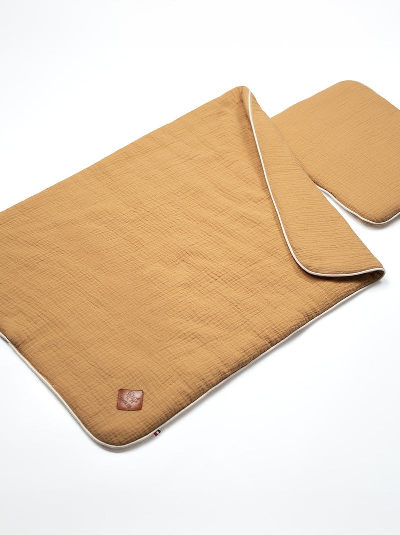 Conjunto de manta y cojín para cuna o moisés | SEVIRA KIDS Marrón claro - Kiabi
