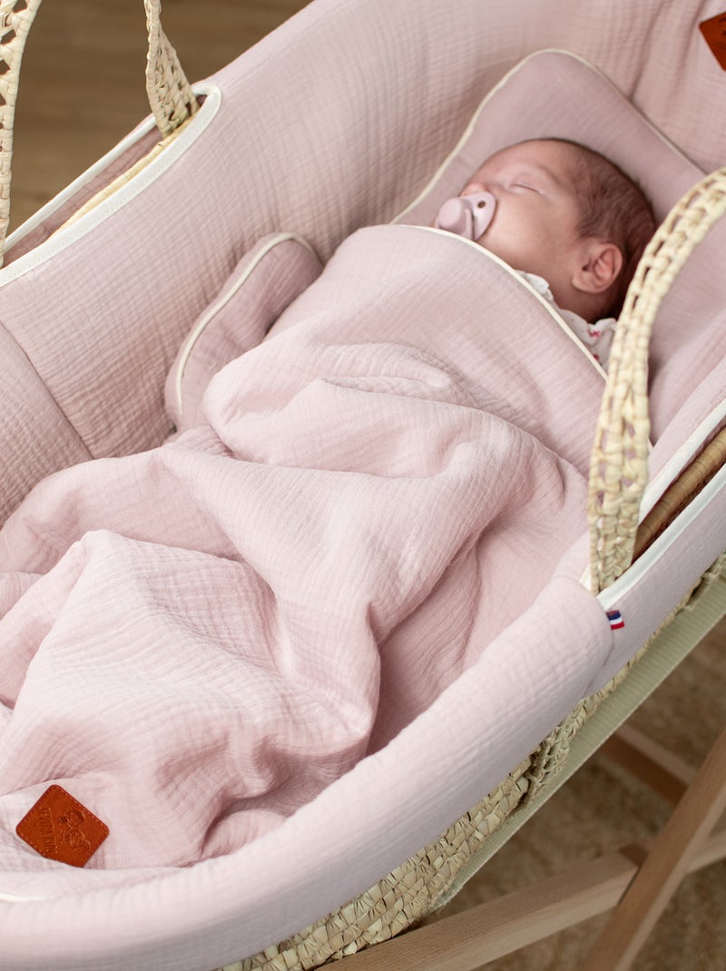 Conjunto de manta y cojín para cuna o moisés | SEVIRA KIDS Rosa - Kiabi
