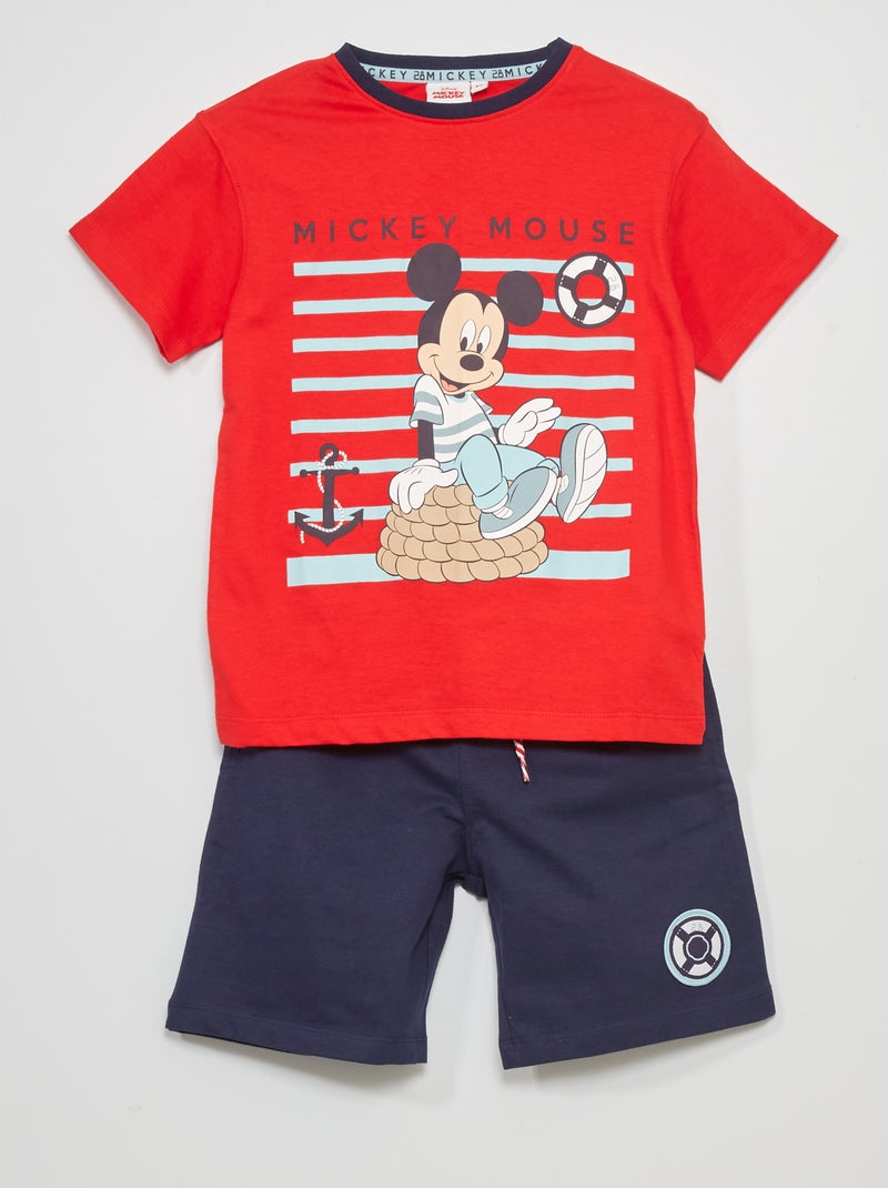 Conjunto de 'Mickey'  - 2 piezas rojo - Kiabi