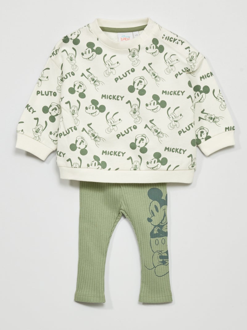 Conjunto de 'Mickey' con sudadera + pantalón - 2 piezas BLANCO - Kiabi