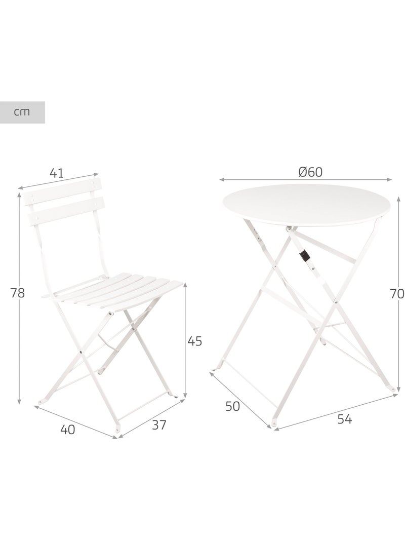 Conjunto de muebles de terraza 60x70 cm aktive Blanco - Kiabi