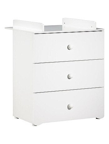 Conjunto de muebles para bebé con cuna 120x60?cm, cómoda con cambiador y armario de 2 - BABYPRICE
