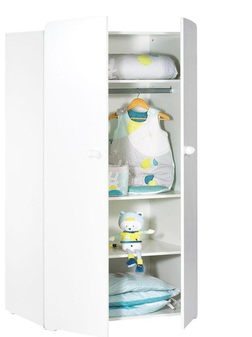 Conjunto de muebles para bebé con cuna 120x60?cm, cómoda con cambiador y armario de 2 - BABYPRICE - Kiabi