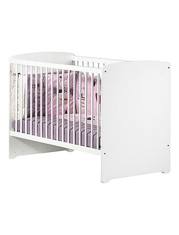 Conjunto de muebles para bebé con cuna 120x60?cm, cómoda con cambiador y armario de 2 - BABYPRICE