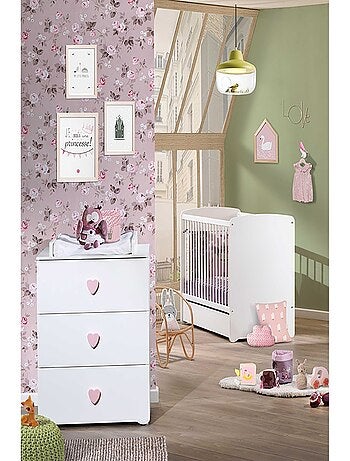 Conjunto de muebles para bebé con cuna 120x60?cm y cómoda con - BABYPRICE