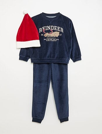 Conjunto de Navidad: pijama de 2 piezas + gorro