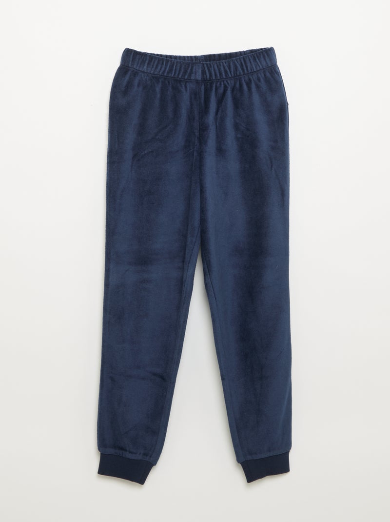 Conjunto de Navidad: pijama de 2 piezas + gorro Azul - Kiabi