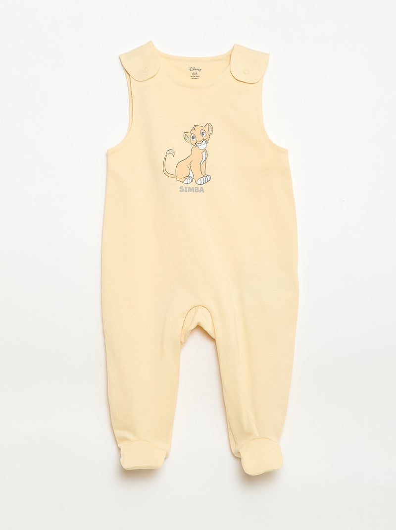 Conjunto de noche body y pelele - 2 piezas 'Disney' Amarillo - Kiabi