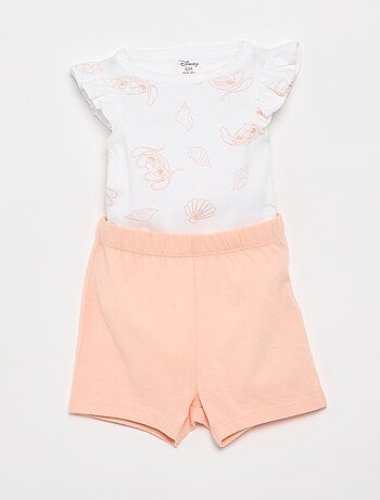 Conjunto de noche 'Disney' - body con volante + Pantalón corto