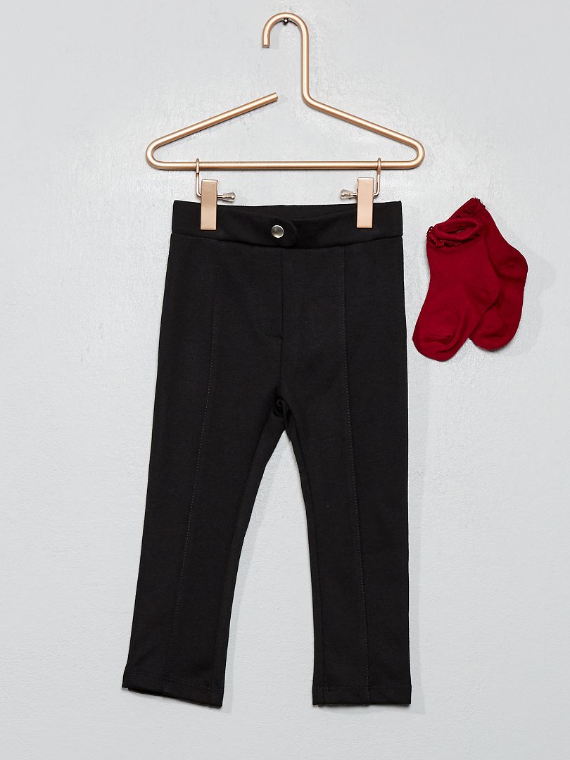 Conjunto de pantalón + calcetines Negro - Kiabi