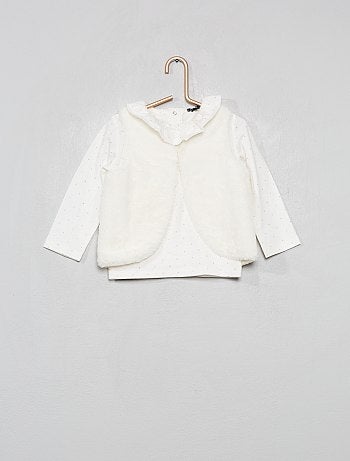 Conjunto de pantalón + camiseta + chaleco - Kiabi