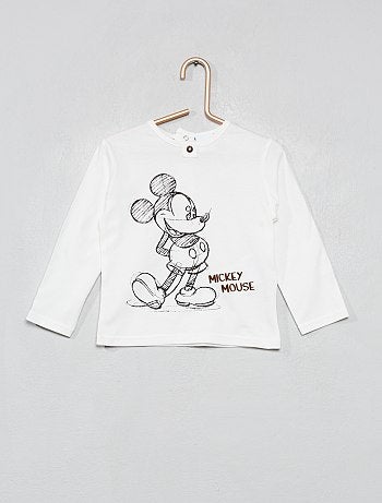 Niño 0-36 meses - Conjunto de pantalón con tirantes + camiseta 'Mickey' - Kiabi