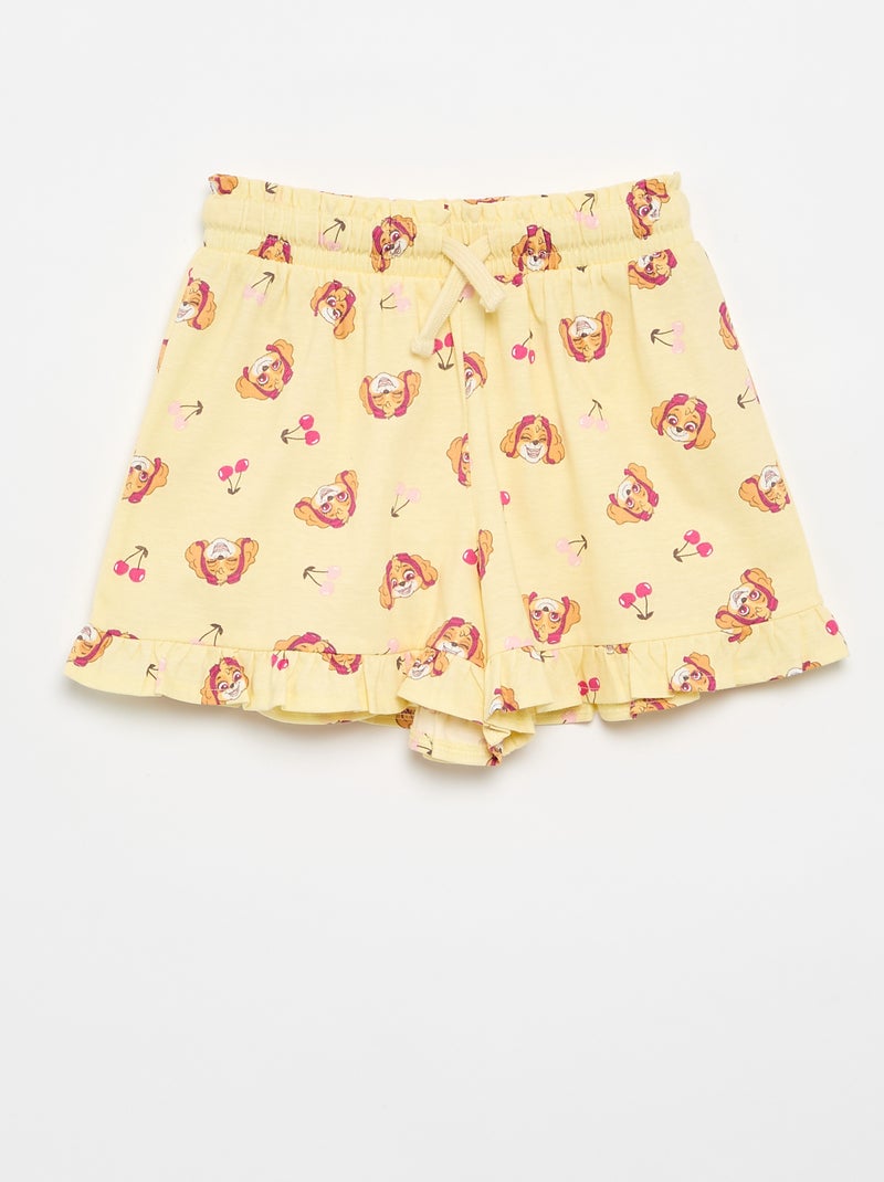 Conjunto de Pantalón corto + camiseta 'Patrulla Canina' Amarillo - Kiabi