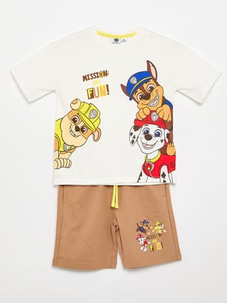 Conjunto de pantalón corto + camiseta "Patrulla Canina"