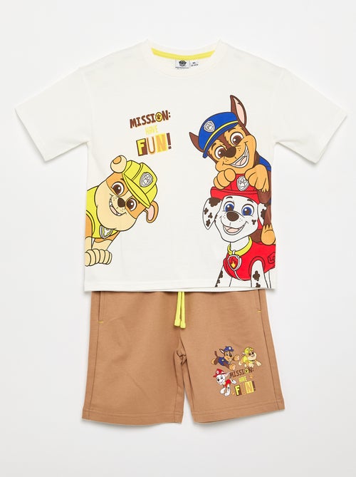 Conjunto de pantalón corto + camiseta "Patrulla Canina" - Kiabi