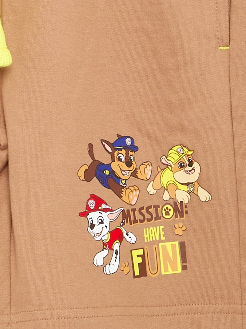 Conjunto de pantalón corto + camiseta "Patrulla Canina" Blanco - Kiabi