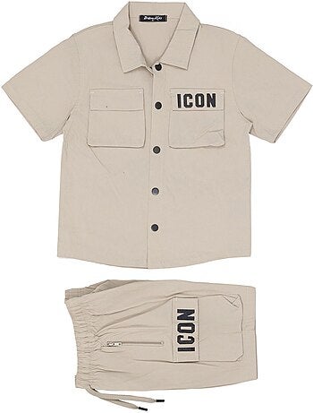 Conjunto de pantalón corto y camisa Kebello