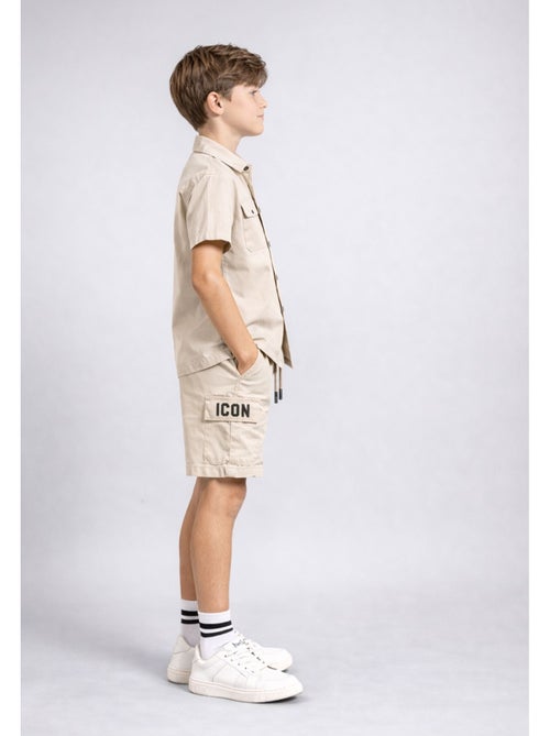 Conjunto de pantalón corto y camisa Kebello - Kiabi