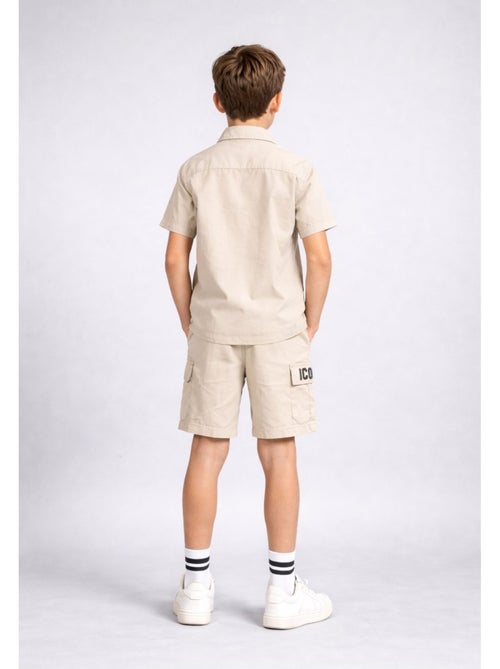 Conjunto de pantalón corto y camisa Kebello - Kiabi