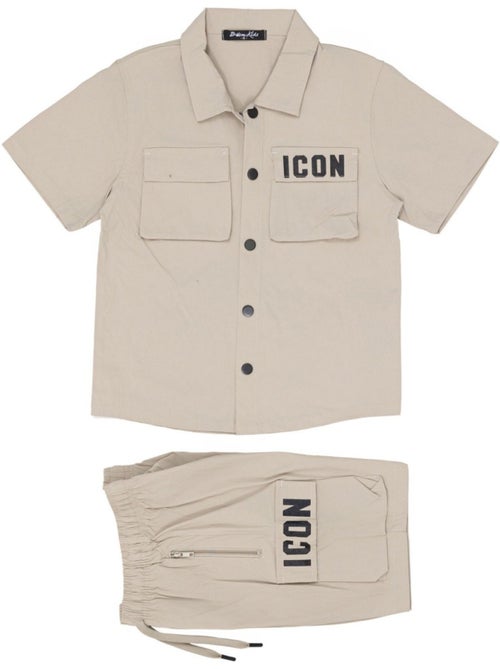 Conjunto de pantalón corto y camisa Kebello - Kiabi