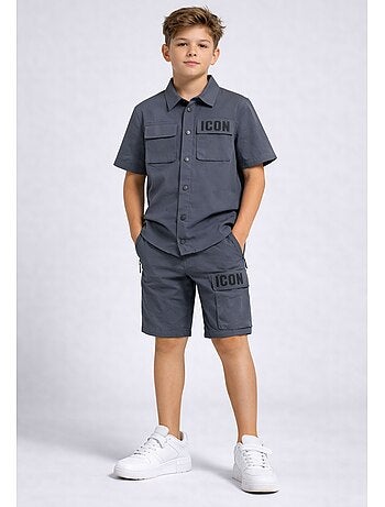 Conjunto de pantalón corto y camisa Kebello