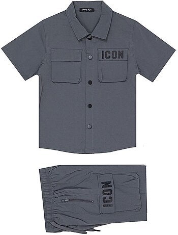 Conjunto de pantalón corto y camisa Kebello