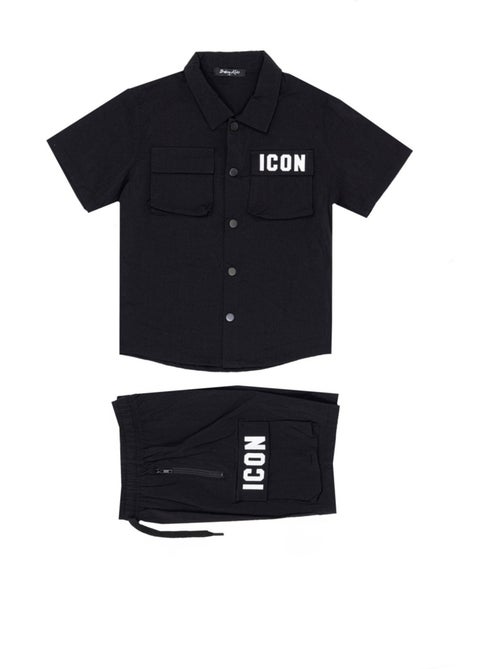 Conjunto de pantalón corto y camisa Kebello - Kiabi