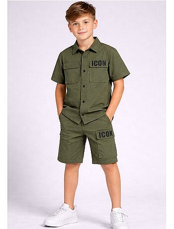 Conjunto de pantalón corto y camisa Kebello