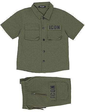 Conjunto de pantalón corto y camisa Kebello