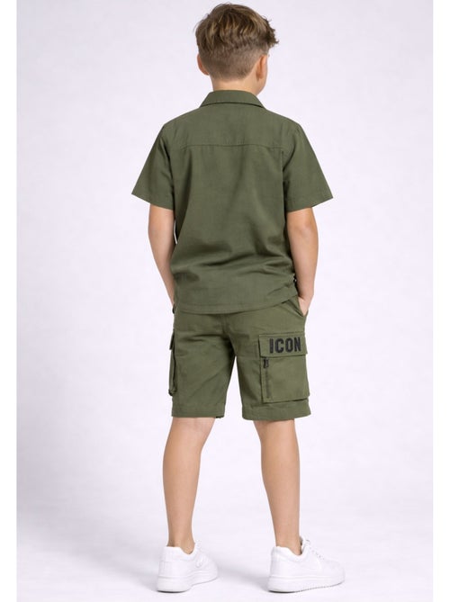 Conjunto de pantalón corto y camisa Kebello - Kiabi