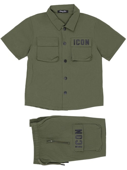 Conjunto de pantalón corto y camisa Kebello - Kiabi