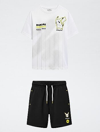 Conjunto de pantalón corto y camiseta 'Pokémon' 'Pikachu' - 2 piezas