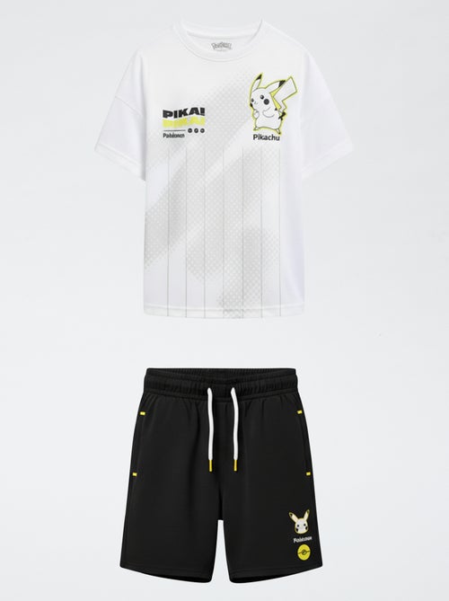 Conjunto de pantalón corto y camiseta 'Pokémon' 'Pikachu' - 2 piezas - Kiabi