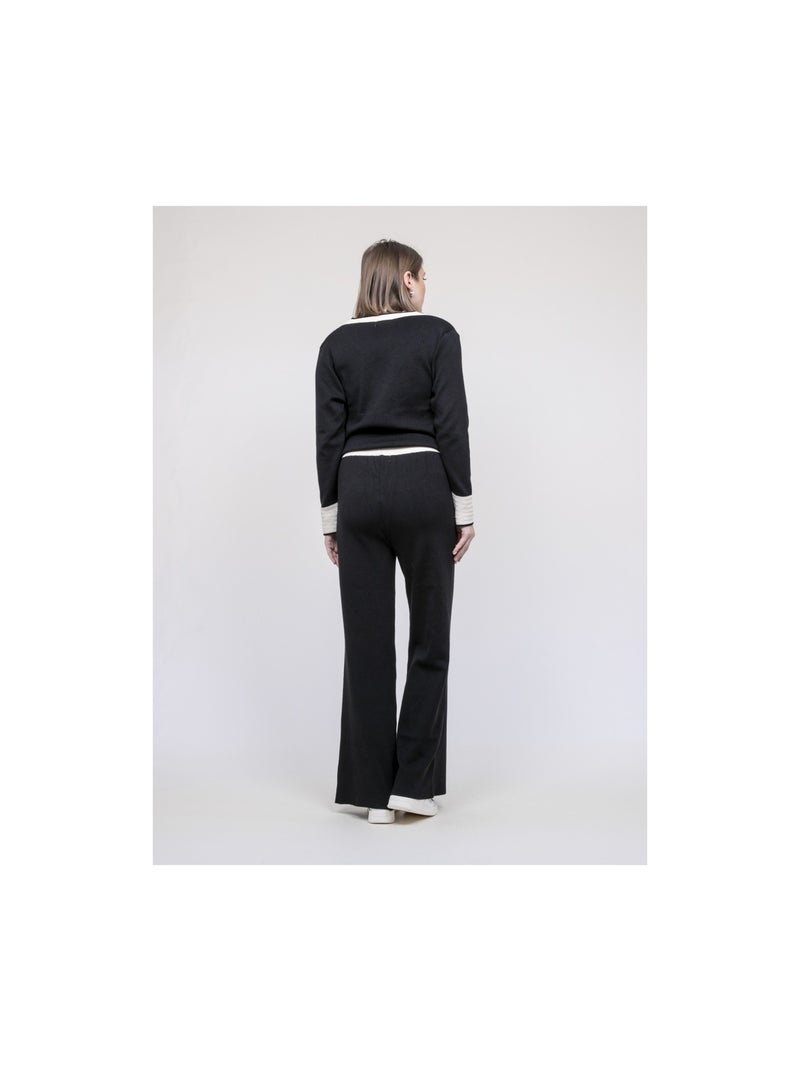 Conjunto de pantalón de punto ELINE Negro - Kiabi
