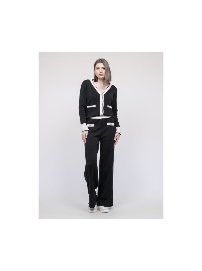 Conjunto de pantalón de punto ELINE Negro - Kiabi