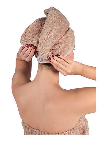 Conjunto de pareo y toalla para el cabello