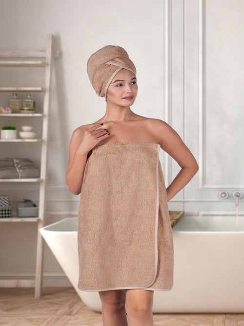 Conjunto de pareo y toalla para el cabello - Kiabi
