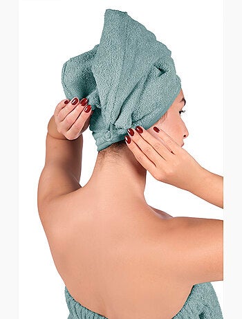 Conjunto de pareo y toalla para el cabello