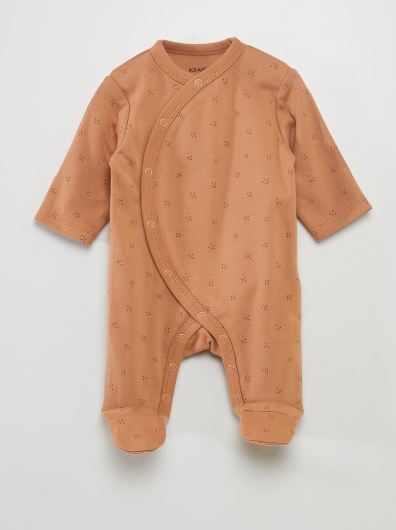 Conjunto de pelele + body - 2 piezas MARRON - Kiabi